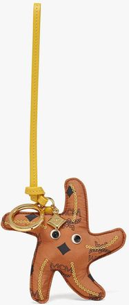 MCM Aren Starfish Charm in Monogram Nylon
