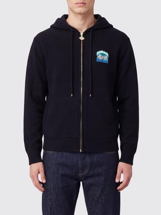 Casablanca Graphic Print Wool Zip-Up Hoodie
