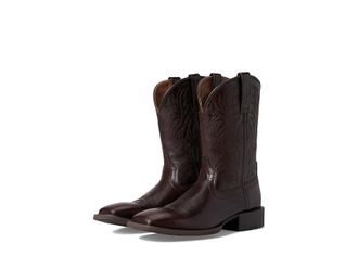 Ariat Sport Wide Square Toe Cowboy Boots Burnished Chocolate : 8.5 M, Leather