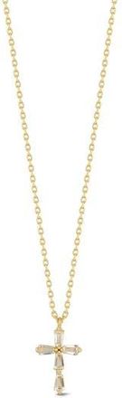 Glaze Jewelry Cubic Zirconia Cross Pendant Necklace in Gold at Nordstrom Rack