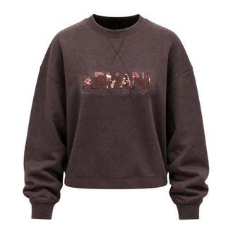 A|X Armani Exchange Crewneck Sweatshirt - Dames - Sweatshirts - Bruin - S - Polyester - Hoodies & sweatvesten