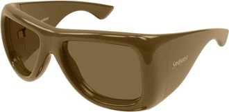 Saint Laurent Howl Zonnebrillen - unisex - Zonnebrillen - Bruin - 63 MM - Nylon - Accessoires