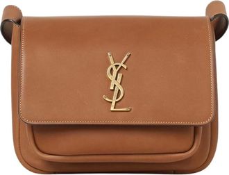 Saint Laurent Shoulder Bags, female, Brown, ONE SIZE, Elegant Leather Shoulder Bag