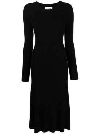 P.A.R.O.S.H. ribbed-knit midi dress - Black