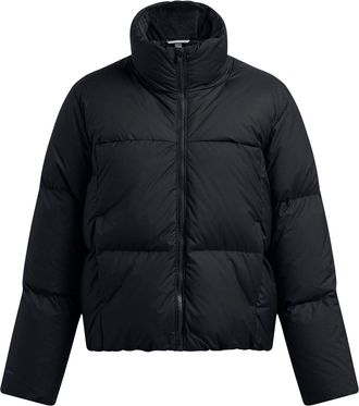 Under Armour Womens Limitless Weather Resistant Puffer Jacket in Black - Size 12 UK