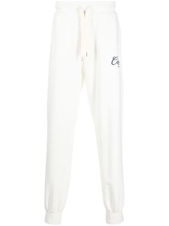 Casablanca logo-print track pants - White