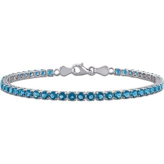 Delmar London Blue Topaz Tennis Bracelet at Nordstrom Rack