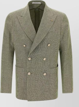 Tagliatore montecarlo blazer double breasted notch lapel