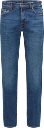 HUGO BOSS Comfort-Stretch Denim Jeans - Heren - Regular Fit Jeans - Blauw - W34 L34 - Denim - Jeans