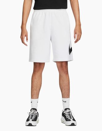 Nike Mens Nike Mens Shorts Terry Summer Comfort Half Pants - White - Size: 32/30/31