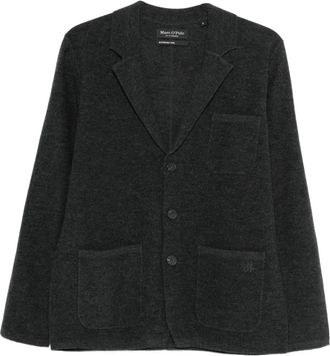 Marc O'Polo Blazer met opgestikte zak - Grijs