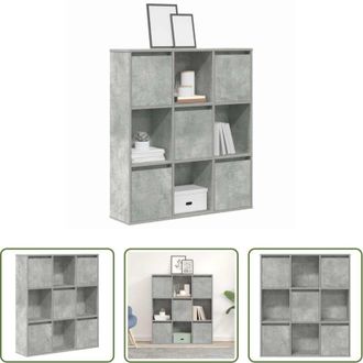 vidaXL vidaXL Armadio con porta a sinistra o destra - Libreria Grigio Cemento 89x24x101,5 cm in Legno Multistrato