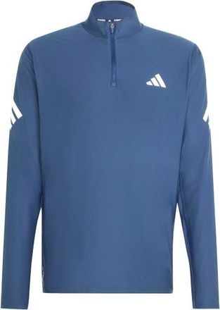 adidas AD365 Running Iconic Half Zip Laufshirt f&uuml;r Herren | blau