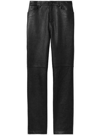 Proenza Schouler leather straight-leg trousers - Black