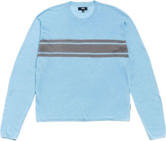 St&uuml;ssy Lightweight Striped Sweater Blue 117297-BLUE