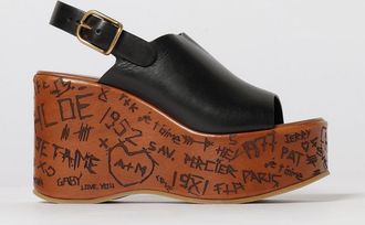 Chlo&eacute; Sandalo con zeppa Maxime Chlo&eacute; in pelle