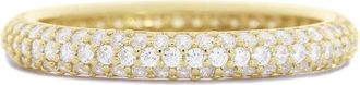 The Lovery Triple Row CZ Band 14K Gold Plated Sterling Silver