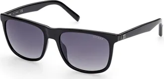Guess GU00024 01C Mens Sunglasses Black Size 56
