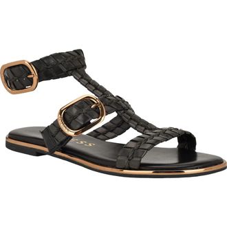 Guess Lylnet Ankle Strap Sandal in Black at Nordstrom, Size 5.5