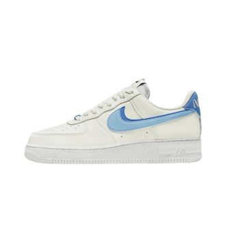 Nike Fitness, Heren, Wit, 38 1/2 EU, Leer, Air Force 1 Low 82 Double Swoosh