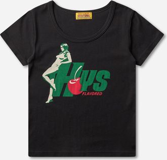 Hysteric Glamour Women s HYS Flavor Baby T-Shirt Black