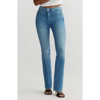 DL1961 Mara Instasculpt Straight Mid Rise Jeans in Provincetown at Nordstrom, Size 30