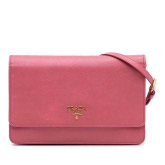 Prada Crossbody Leren Tas