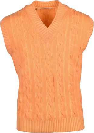 KANGRA Classic Cable Knit Merino Wool Vest