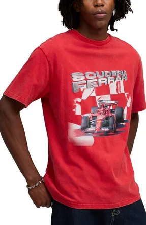 Puma Scuderia Ferrari Sportswear Cotton Graphic T-Shirt in Rosso Corsa at Nordstrom, Size Xx-Large