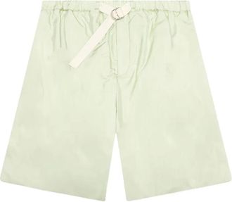 Jil Sander Shorts con cintura - Verde