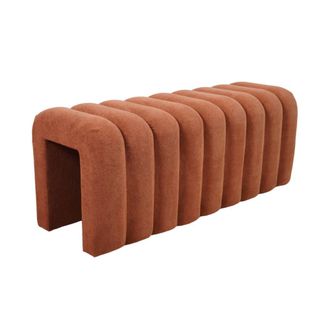 Sweeek Banco, pie de cama contempor&aacute;neo de tela, naranja