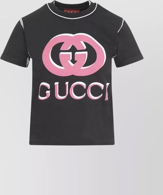 Gucci printed cotton crewneck short-sleeve t-shirt