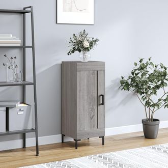 vidaXL Aparador Madera De Ingenier&iacute;a Gris Sonoma 34,5x34x90 Cm Vidaxl