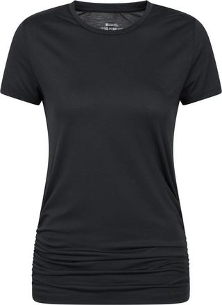Mountain Warehouse Active Ruched Longline T-Shirt in Black at Nordstrom, Size 4