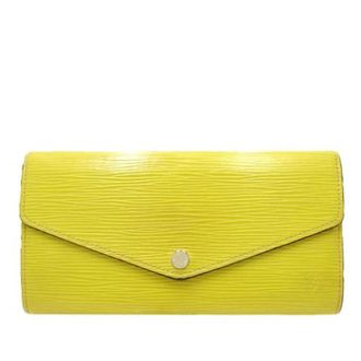 Louis Vuitton Pre-owned Wallets, female, Yellow, Size: ONE SIZE Pre-owned Epi Long Wallet