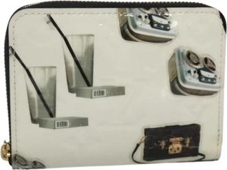 Louis Vuitton Pre-owned Nicolas Ghesqui&egrave;re Zippy Portemonnee - Dames - Vintage Accessoires - Wit - ONE Size - Leer - Vintage