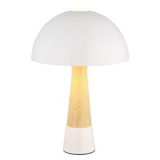 Nowa Globo - L&aacute;mpara De Mesa - Paulin - Beige - Metal - &Oslash; 25cm - E27