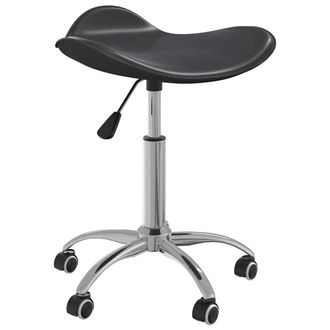 vidaXL Silla De Oficina De Cuero Sint&eacute;tico Negra Vidaxl