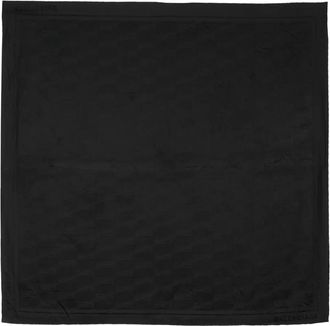 Balenciaga monogram-print scarf - Black