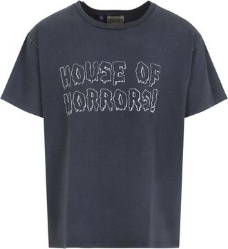 Gallery Dept. Mens Horrors Tee - Dark Grey Cotton - Size Medium