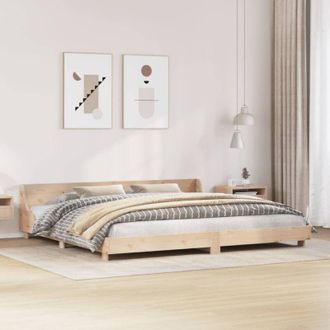 vidaXL Bed Frame without Mattress 200x200 cm Solid Wood Pine Vidaxl
