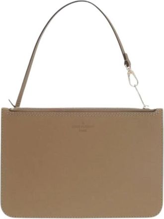 Louis Vuitton Pre-owned Vintage Pouch - Dames - Vintage Clutch - Bruin - ONE Size - Leer - Vintage