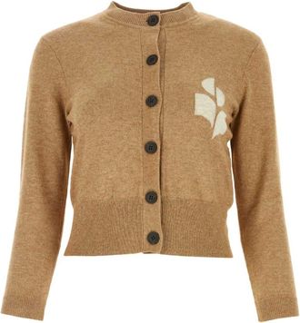 Isabel Marant Newton Cardigan - Dames - Vesten - Bruin - M - Katoen - Truien & Vesten