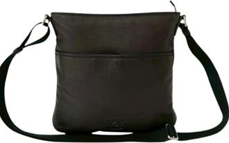 Loewe Pre-owned Cross Body Bags, female, Brown, Size: ONE SIZE Pre-owned Nylon shoulder-bags