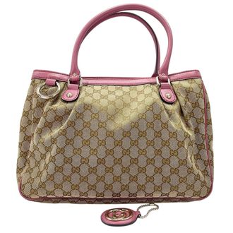 Gucci Sukey Beige Tote Bag (Pre-Owned)