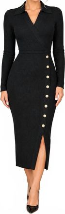 Elie Tahari Fitted Dress In Black