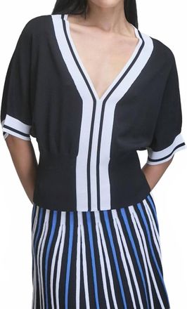 Kerisma Maverick V Top In Black/white