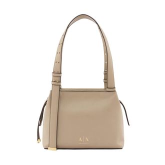 A|X Armani Exchange Alice S Shoulder Bag - female - Armani Exchange - Shoulder Bags - Beige - ONE SIZE - Bags