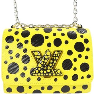 Louis Vuitton Tweedehands leren Louis Vuitton tassen - Dames - Vintage Schoudertas - Geel - ONE Size - Vintage