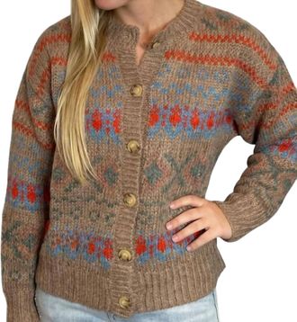 Wishlist Southwestern Style Cardigan In Multi